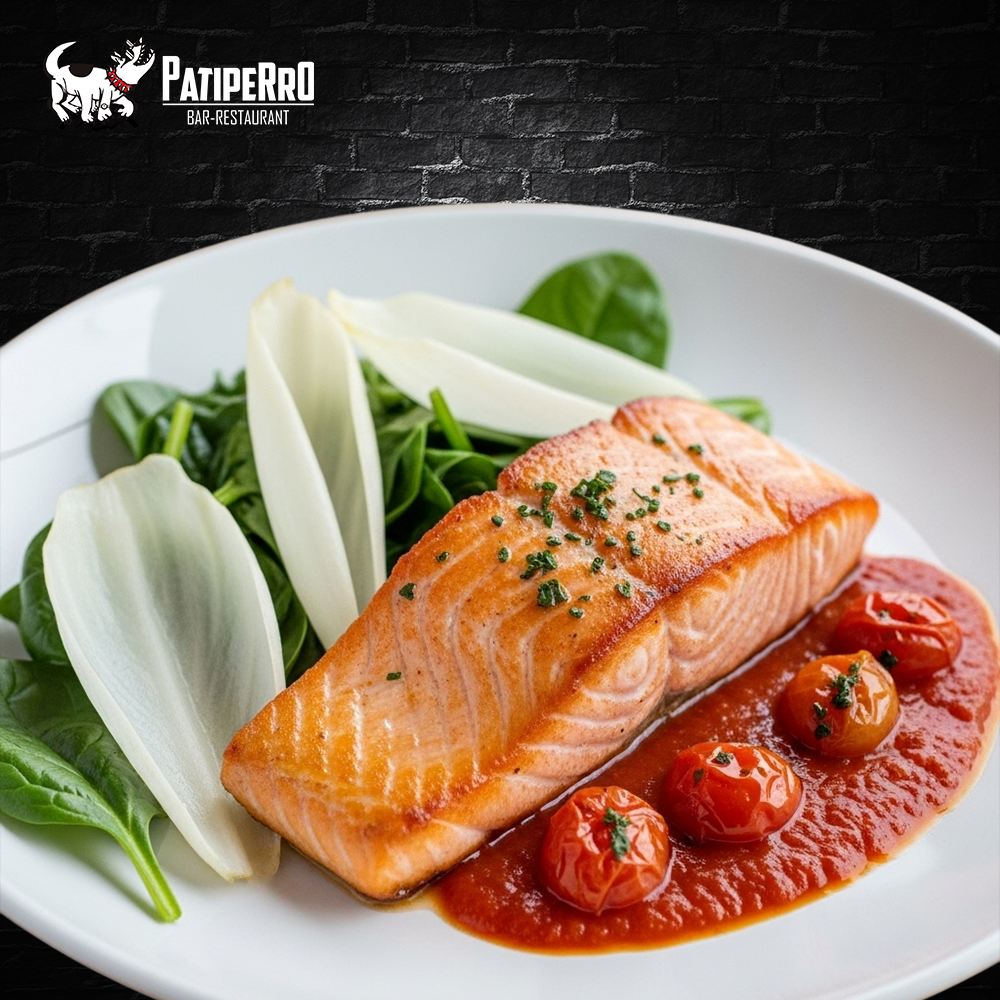 Salmón a la toscana